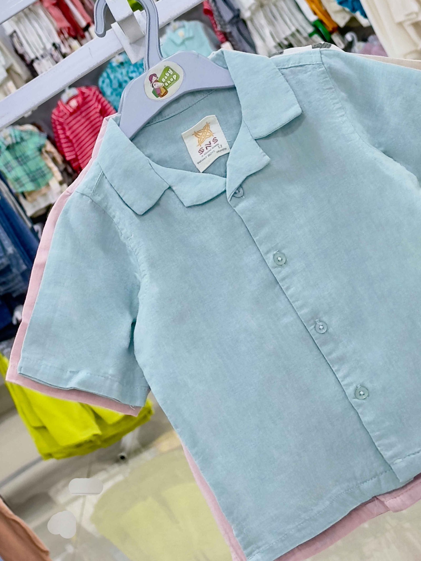 Boys Short Sleeve Shirt (0/3 M-6 Year) (110888)